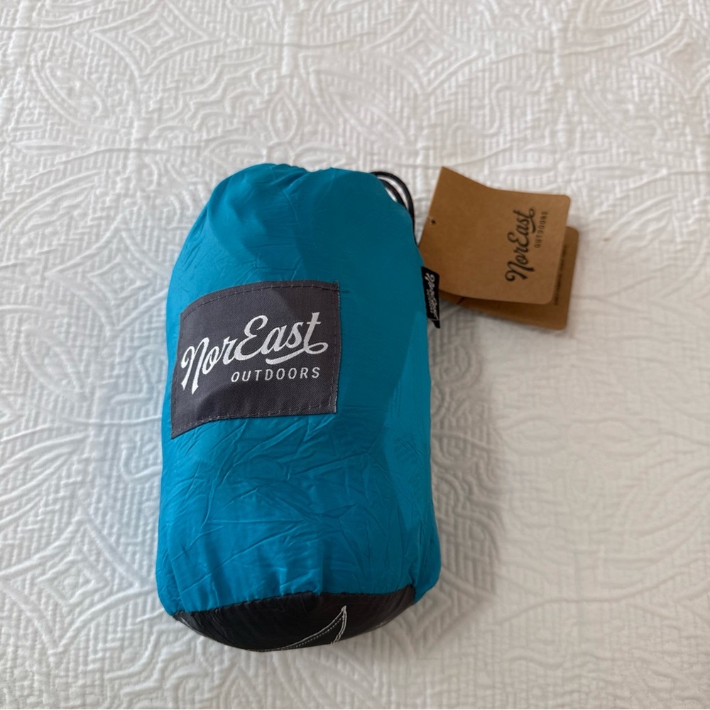 NWT NorEast Outdoor Single Hammock Sport 230T Poly Tech Up To 400 Lb Blue